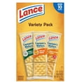 thumbnail image 4 of Lance Sandwich Crackers, Captain's Wafers, Variety Pack, 10 Individual Packs, 6 Sandwiches Each WIth Spoon, 4 of 4
