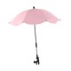 thumbnail image 4 of Sombrilla para cochecito con clip, moderna, plegable, impermeable, ligera, para el sol. rosa, 4 of 9