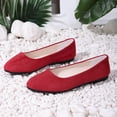 thumbnail image 5 of Rvasteizo Womens Closed Toe Closed Heel Shoes Solid Pull-On Lazy Flat Summer, 5 of 5