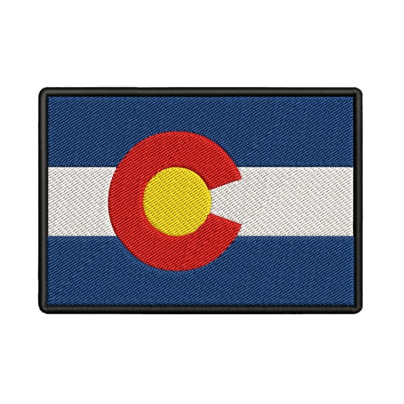 Colorado Flag Embroidered Iron-on Patch