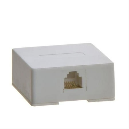 Phone Surface Mount 6P6C - 1Port - White price history on PriceWatchPro
