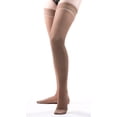 thumbnail image 3 of Allegro 15-20 mmHg Sheer Compression Stockings for Women – Thigh High, Closed Toe Support Hose for Everyday Leg Support & All-Day Comfort, Taupe, Large, 3 of 9