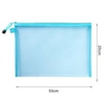 thumbnail image 7 of Pebbuoy File Holder Storage Bag with Lanyard Zipper Closure Large Capacity Waterproof Transparent Document Bag Organizer Office Supplies, 7 of 7