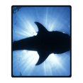 thumbnail image 1 of RYLABLUE Couverture Requin en Polaire pour Canapé Ou Lit 58x80 Pouces, 1 of 3