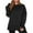 17#Black, variant on Oversized Sweatshirts for Women Thumbhole Crew Neck Long Sleeve Shirts Cozy Casual Loose Slit Pullover Top Fall Outfits Brown L