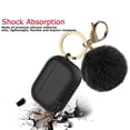 thumbnail image 4 of Airpods Pro 2 Case Cover 2022, Njjex Soft Silicone Skin Cover Shock-Absorbing Protective Case with Keychain Fur Ball for New Apple Airpods Pro 2nd Gen Case (black), 4 of 7