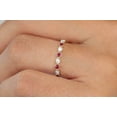 thumbnail image 3 of HeartsAndYou 1ct Natural Ruby & Diamond Milgrain Half Eternity Wed Band 14k SOLID Yellow Gold, 3 of 9