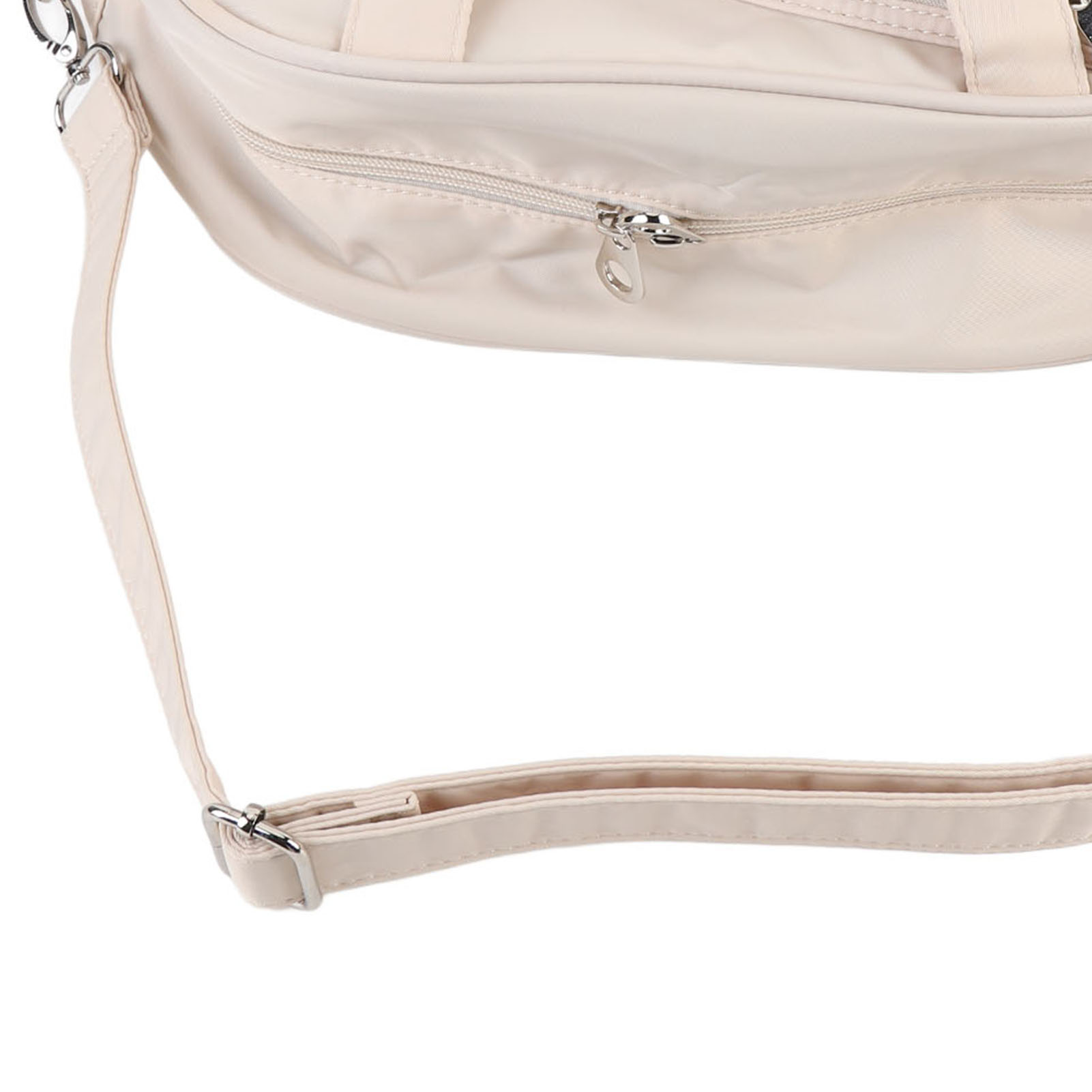 Rupoun Unisex Large Capacity Tennis Racket Bag with Adjustable Strap, Waterproof Oxford Cloth Badminton Handbag, White
