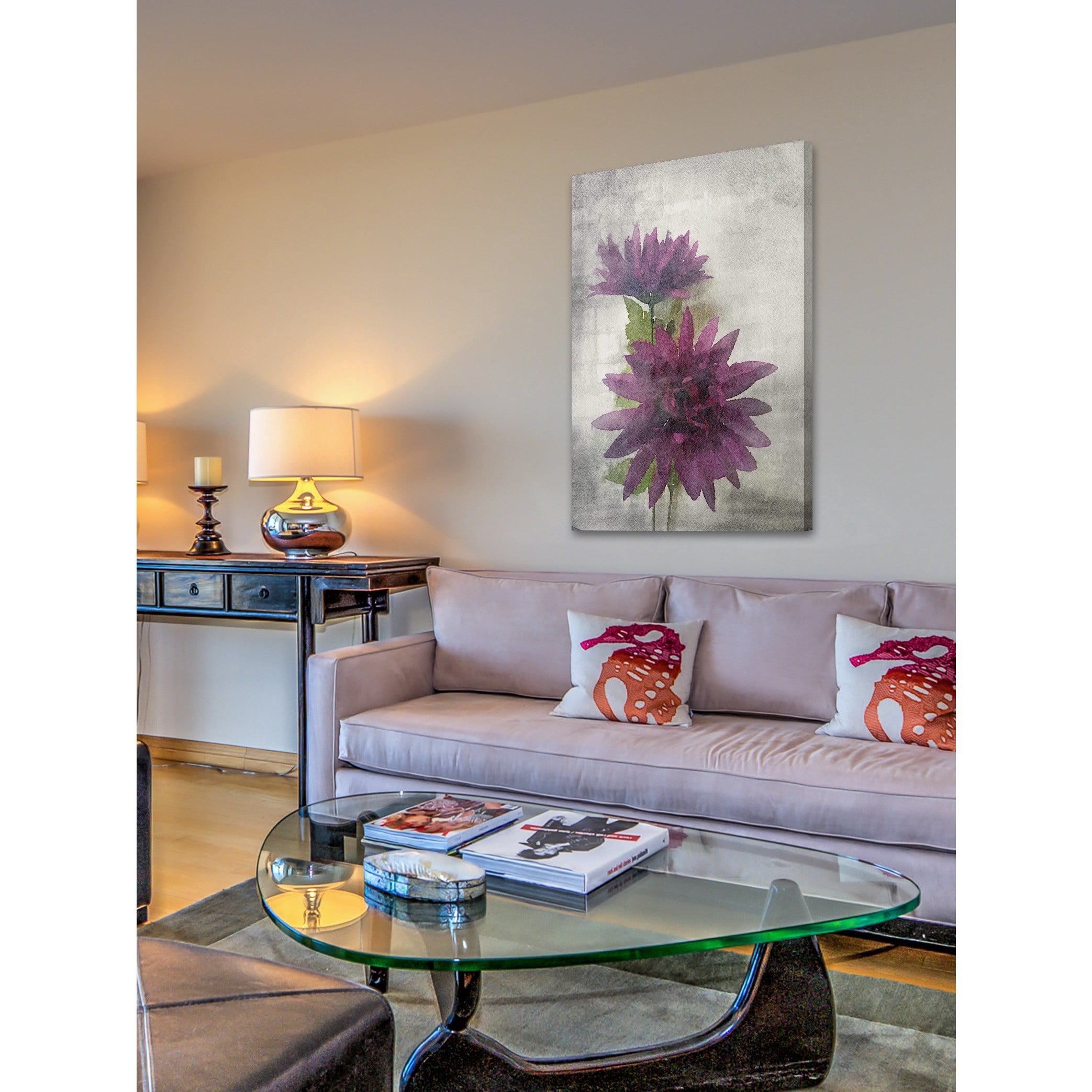 "Watercolor Garden 5" Painting Print on Wrapped Canvas