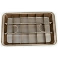 thumbnail image 2 of Plateau de Cuisson Brownie - Acier au Carbone Antiadhésif, Plateau Rectangulaire Divisé, 2 of 11