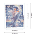 thumbnail image 4 of Diamond Painting Kits for Adults, The Daughter Of The Sea Diamond Art Kits, DIY 3D Full Round Drill Gem Diamond Puzzles, Bead Art Kit for Holiday Home Wall Art 21.7x27.6in(55x70cm), 4 of 10
