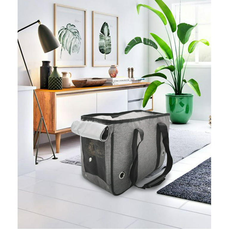 Portable Cat Carrier- Soft Sided Cat Carrier For Medium Cats And Small Dogs  Up To 15lbs, Pet Carrier Bag, Airline Approved Travel Dog Carrier, Handheld  Pet Bag, Pet Carrier Backpack