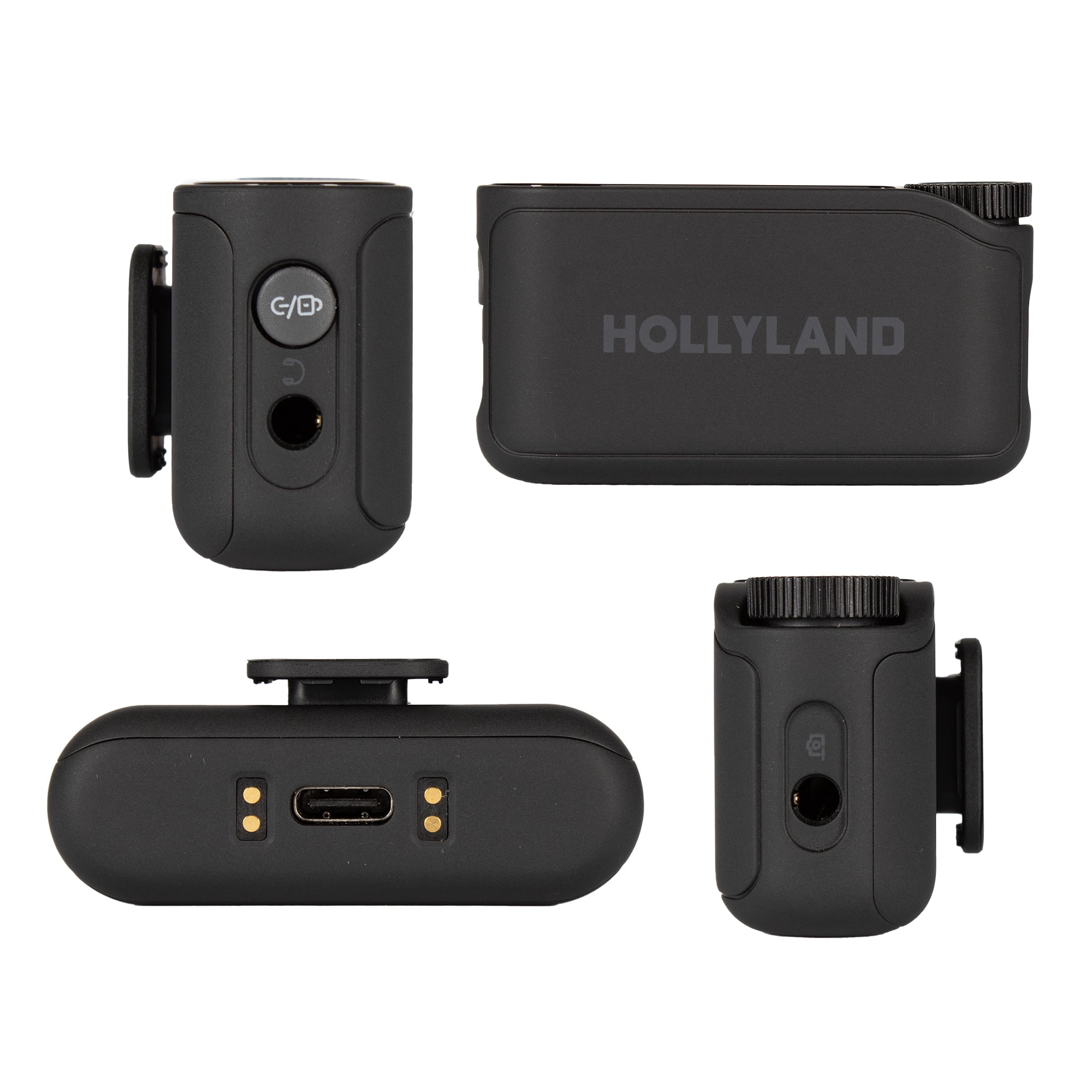 Hollyland LARK MAX 2 Combo Wireless Microphone Bundle with XLR Adapter and Audio Cables, 2-Person 2.4GHz Mic Kit for Camera and Phone