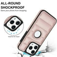 thumbnail image 4 of Logo Visible Compatible with iPhone 12 Pro Max Case, Elegant Vintage Vegan PU Leather Ultra Slim Business Shockproof Protective Anti-fall Thin Fit Phone Case Cover for iPhone 12 Pro Max, Rosegold, 4 of 6