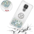 thumbnail image 5 of case for Motorola Moto G Play 2021 Case,Creativity Clear Quicksand Glitter Flowing Liquid Floating Soft TPU Case w/Stand Bling Diamond Sparkle Phone Cover for Motorola Moto G Play 2021  Silver, 5 of 13