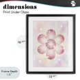 thumbnail image 4 of Stupell Industries Bohemian Dreamy Pink Disco Ball Flower Black Framed Print Under Glass, 13 x 16, by Lil' Rue, 4 of 8