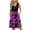 Hot Pink, variant on WTOBBY Women's Color Block Print Midi Sundress Sleeveless V-Neck Casual Dress with Button Front Pockets Loose Swing Fit for Street Style and Shopping ,BlackL