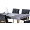 thumbnail image 4 of Comedor MOBILKRAFT Caceres 6 Sillas Tubular y Cubierta laminada color Negro y Oro, 4 of 5