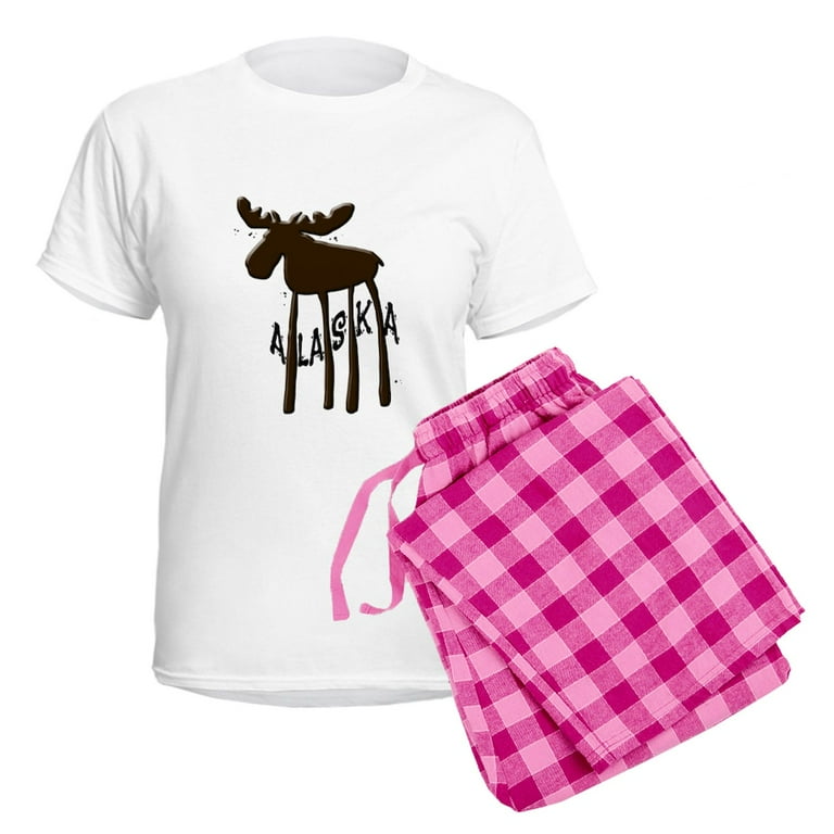CafePress Alaska Moose Women's Light Pajamas Women's Short