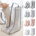 thumbnail image 3 of Limorve 1Pc Boot Organizer Dust-proof Waterproof Space-saving Visible Handle Design Shoe Storage Pouch Household Supply Orange A, 3 of 10