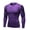 Purple, variant on Toptie Men\'s Long Sleeve Compression Shirt, Athletic Workout Base Layer-Red-L