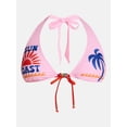 thumbnail image 5 of No Boundaries Sun Coast Print Triangle Bikini Swim Top, Women’s XXS-XXL, 5 of 5