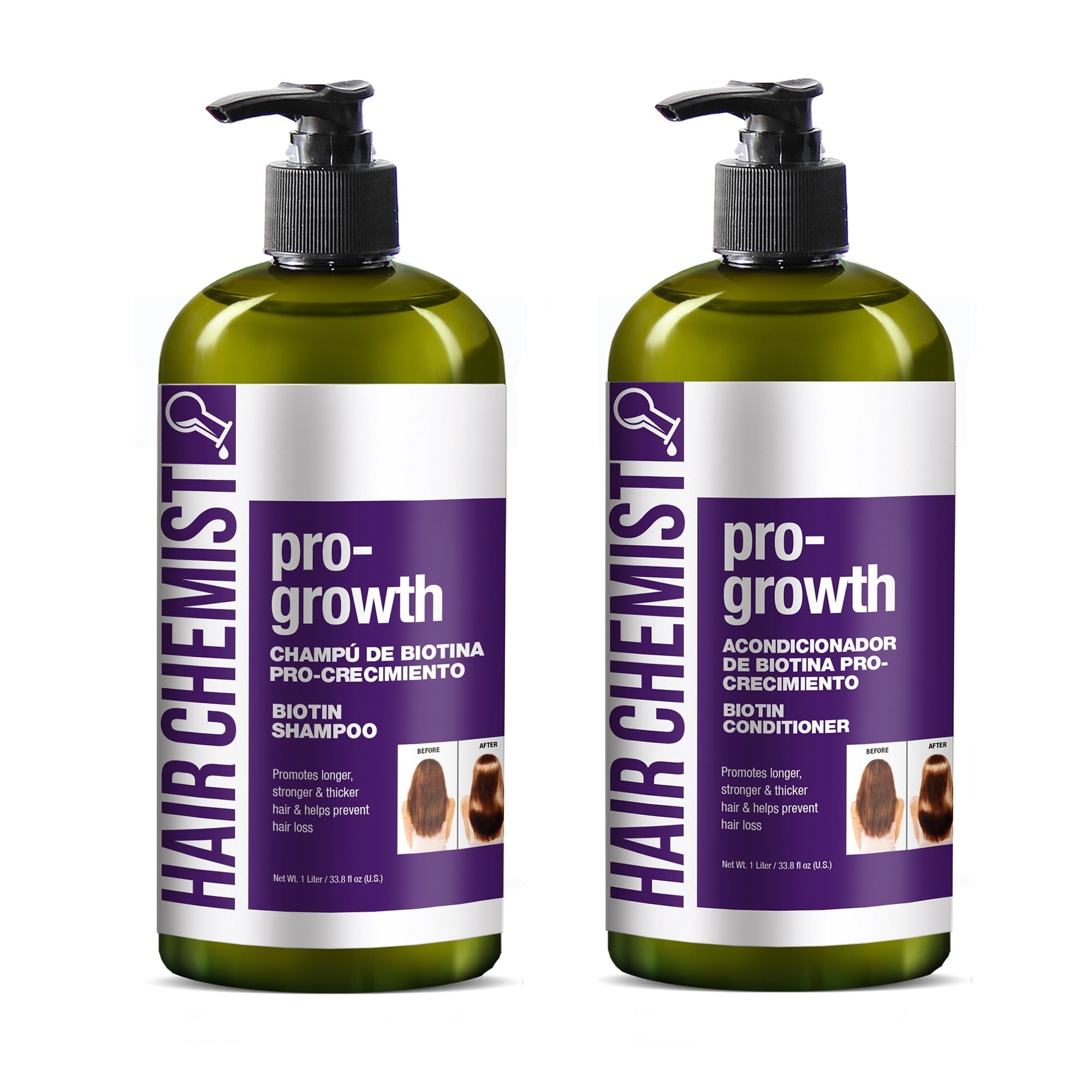 Hair Chemist Pro-Growth with Biotin Shampoo, Conditioner