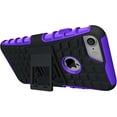 thumbnail image 2 of Nakedcellphone PURPLE GRENADE GRIP RUGGED TPU SKIN HARD CASE COVER STAND FOR APPLE iPHONE 7/8, 2 of 8