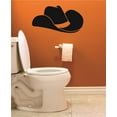 thumbnail image 1 of Vinyl Wall Decal Sticker : Western Cowboy Cowgirl Hat Picture Art 10x20 Inches, 1 of 2