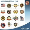 thumbnail image 4 of PinMart Bronze Honor Our Veterans Lapel Pin-Proud Patriotic USA Flag Enamel Pin, 4 of 6