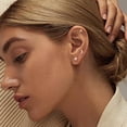 thumbnail image 4 of MINKUROW 9 Pairs Stainless Steel Star Moon Stud Earrings for Women Cute Bar CZ Stud Earring Set, 4 of 4