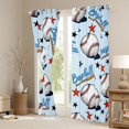thumbnail image 3 of Erosebridal Baseball Gamer Black Out Curtains for Kids Teens,Boys Sport Theme Stars Print Curtains Pack of 2 (42x63 Each),Breathable Home Decor, 3 of 6