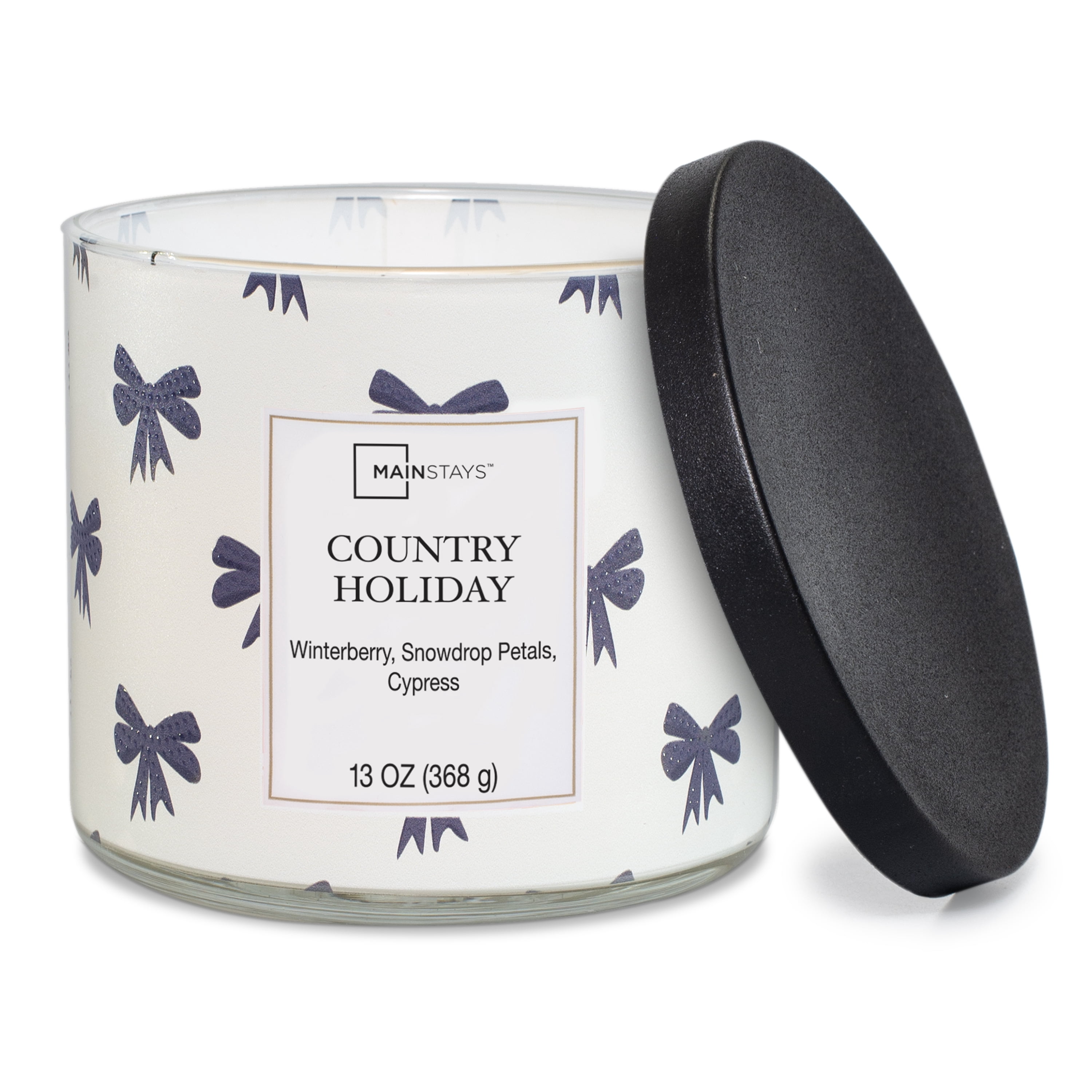 Mainstays Country Holiday Scented 3- Wick Candle, 13 oz.