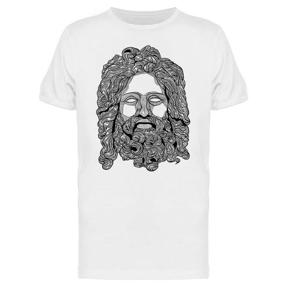Classical Sculpture Zeus T-Shirt Men -Image by Shutterstock, Male Large