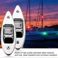 thumbnail image 4 of 2Pcs 12V LED Flush Mount Side Bow Navigation Signal Light Lamp for Marine Boat Yacht Green/Red, 4 of 4