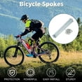 thumbnail image 2 of Unique Bargains Bicycle Spokes Bike Wheel Spokes Silver Tone Nipple 1 Set 14G Carbon Steel Galvanized Silver Tone-179mm, 2 of 7