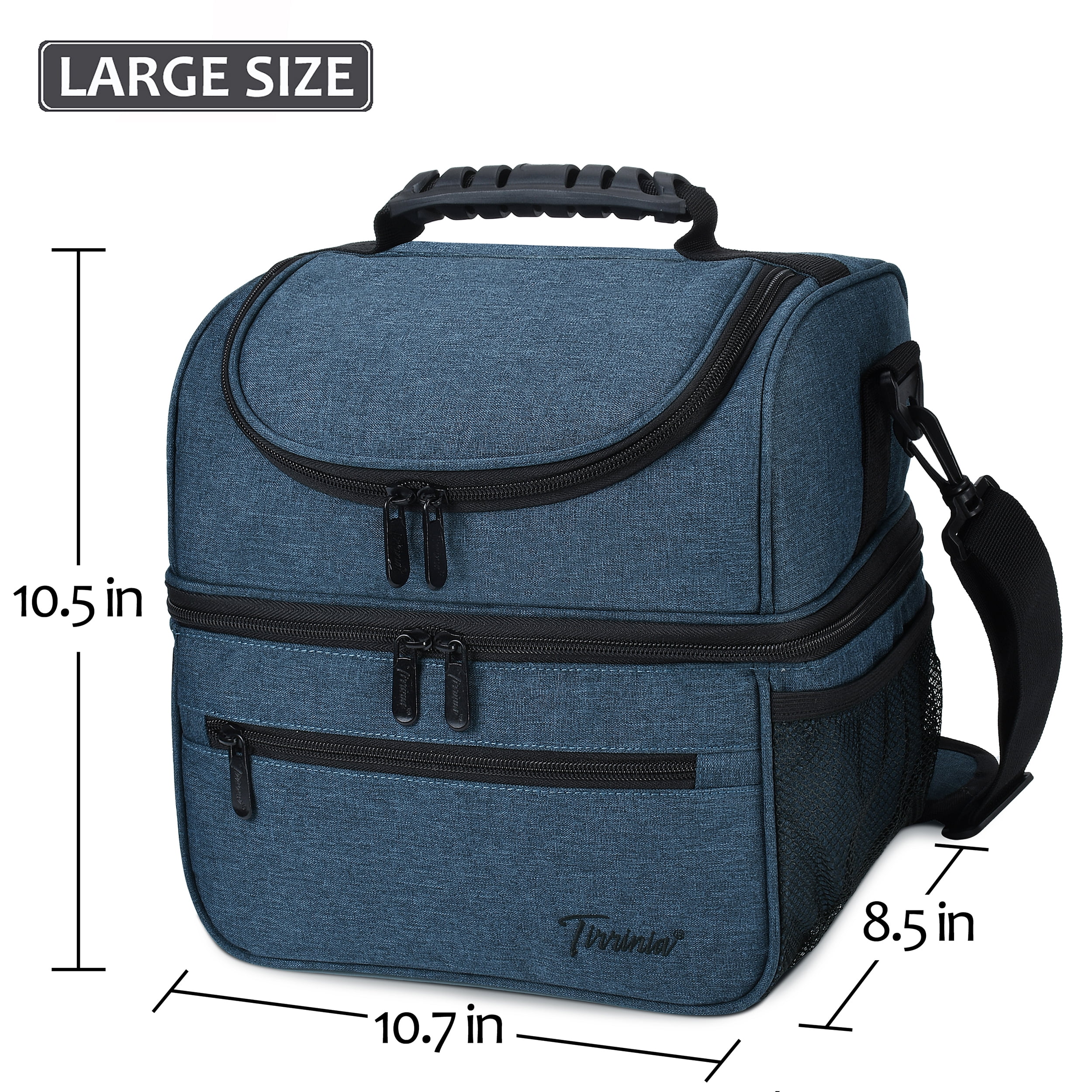 Squatz Insulated Meal Prep Lunch Bag 13 lbs Maximum Capacity Heavy Duty Double Insulation Container