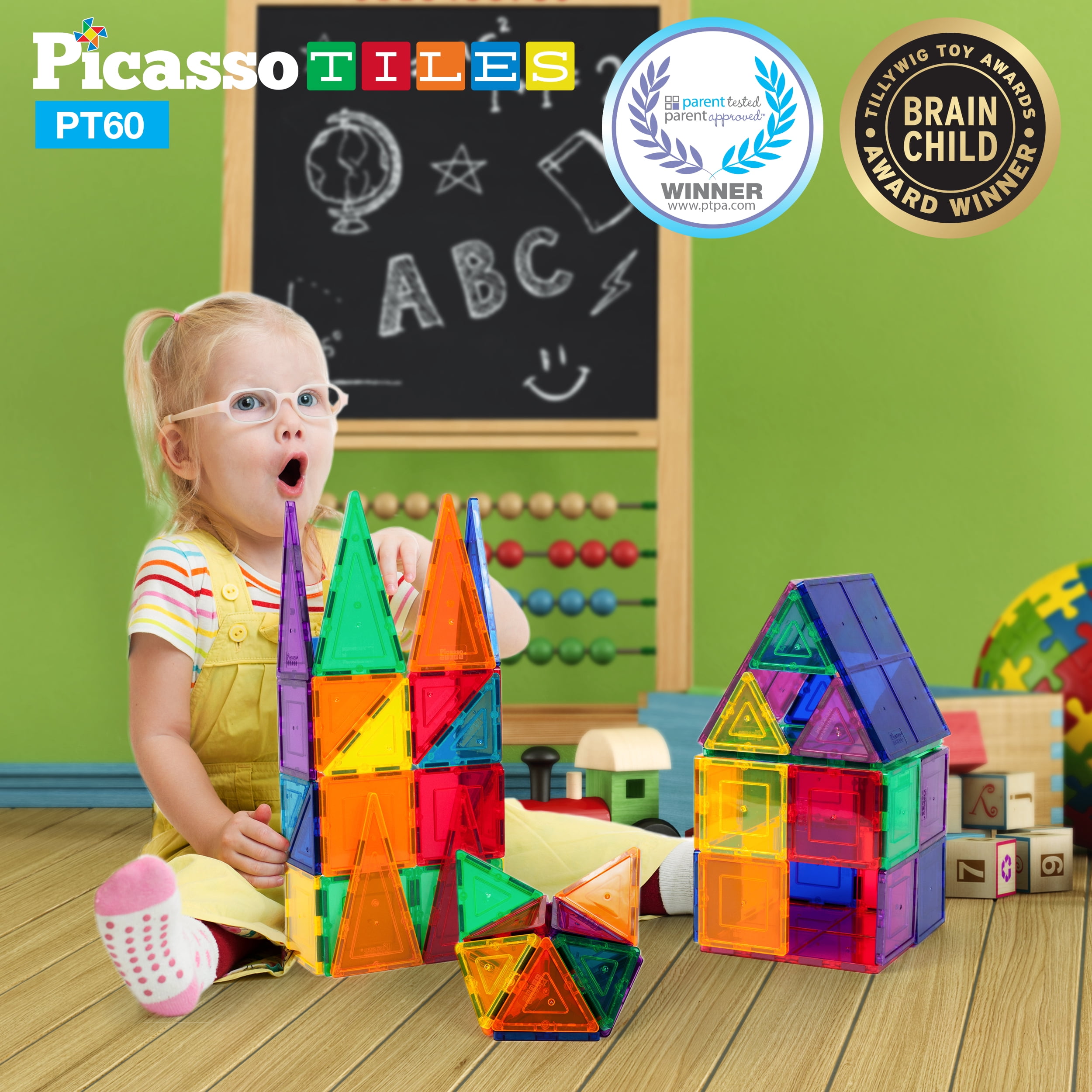 Picassotiles 60 Piece Clear 3d Magnetic Building Blocks Tiles Set Picassotiles 60 Piece Clear 3d Magnetic Building Blocks Tiles Set Com