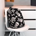 thumbnail image 3 of Rateoe black white Skull bone Pattern Student Backpack Water-resistant Backpack 15-inch Laptop Backpack Lightweight Adjustable School Backpack, 3 of 6