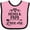 Pink and Black, variant on Inktastic Mema and Papa Love Me Girls Baby Bib