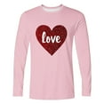 thumbnail image 4 of VBTAPA Valentines Day T Shirts for Men Love Heart Graphic Tee Shirts Big and Tall Long Sleeve Crew Neck Tshirt Casual Sports Tees Pink XXL, 4 of 6