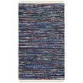 thumbnail image 4 of SAFAVIEH Rag Dania Striped Cotton Area Rug, Blue/Multi, 3' x 5', 4 of 10