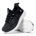thumbnail image 2 of FitVille Zapatillas de deporte sin cordones de pie ancho para mujer, zapatillas para correr manos libres, zapatos para caminar para pies gordos, pies planos, fascitis plantar, 2 of 5