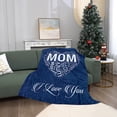 thumbnail image 2 of LHSHID Christmas Birthday Gifts for Mom Wrap Love Around Mom Mom Anniversary Christmas Birthday Gifts from Daughter Son Presents for Mother I Love You Mom Blanket 60x80in, 2 of 3