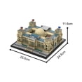 thumbnail image 4 of MOC-88546 Berlin Reichstag Vue de Rue Brique de Construction Compatible avec Blocs de Construction Lego, 4 of 5