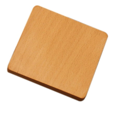 

Tmosphere Tableware Cup Mat Natural Cork Wood Placemat Heat Resistant Drink Coasters 1 8.8*8.8*1cm