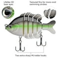 thumbnail image 6 of Bassdash SwimPanfish Multi Jointed Panfish Bluegill Swimbaits Hard Topwater Bass Lures Fishing Lure Crank Saltwater 3.5in/0.85oz, 6 of 7