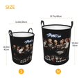 thumbnail image 5 of SKZ Stray Korea Ki Laundry Hamper Circular Laundrys Basket Waterproof Foldable Storage Clothes Bag For Home Bathroom, 5 of 8