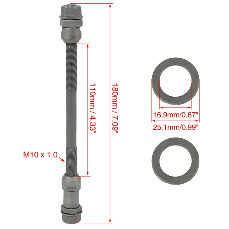 Mtb hotsell axle sizes