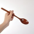 thumbnail image 6 of SXcggal Set Of 6 Pieces Long Wooden Spoon Natural Wooden Soup Spoon For Dinner Lunch, 6 of 7